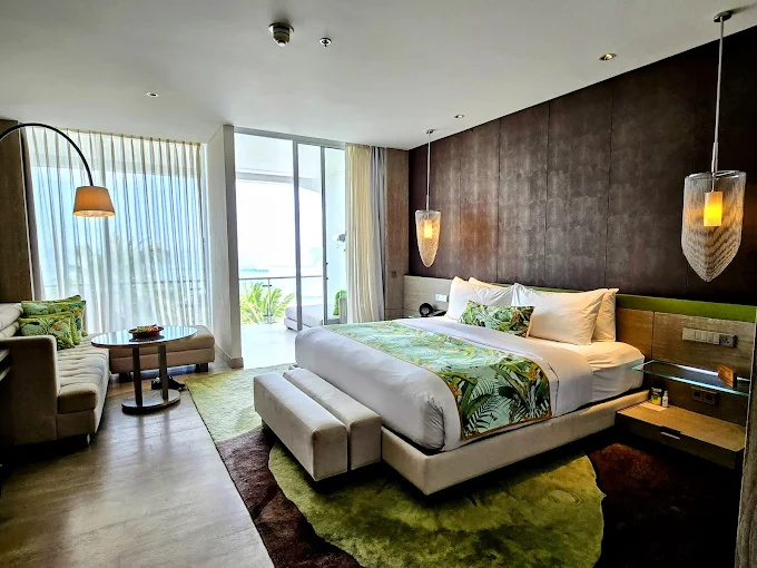 W- Bali Seminyak Sunset view from beachfront villa at Seminyak luxury resort